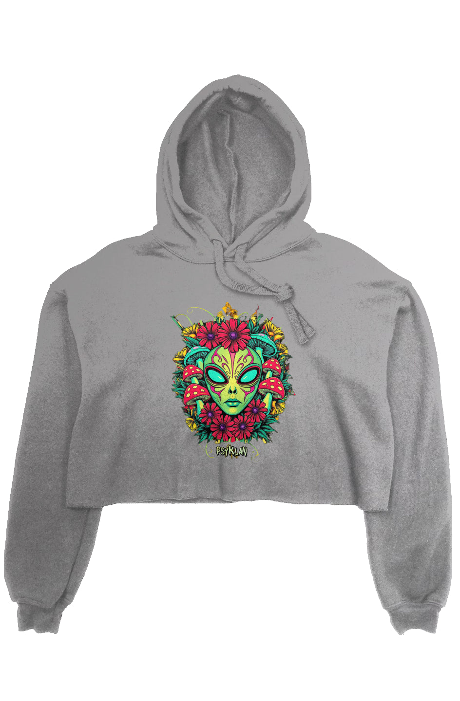 PSY Alien Crop Fleece Hoodie