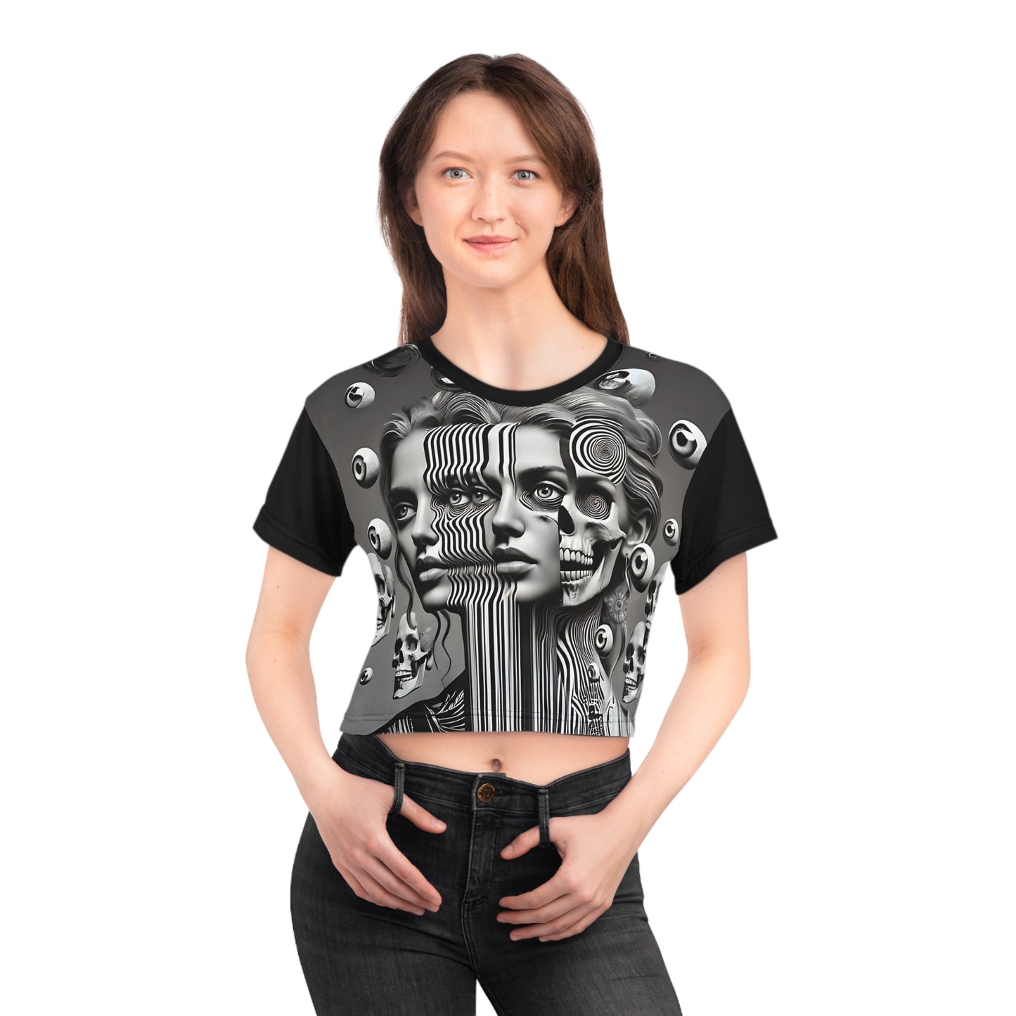Psy Mirrored Muse Crop Tee
