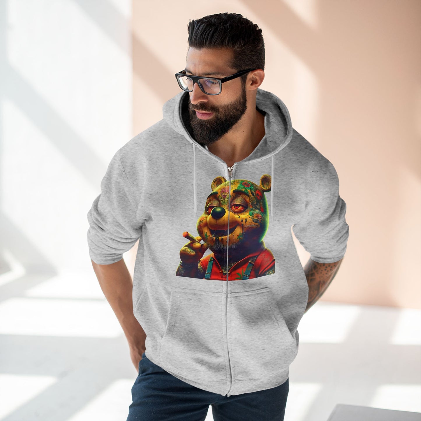 PsyKlan Tedy Bear Smoker Zip Hoodie