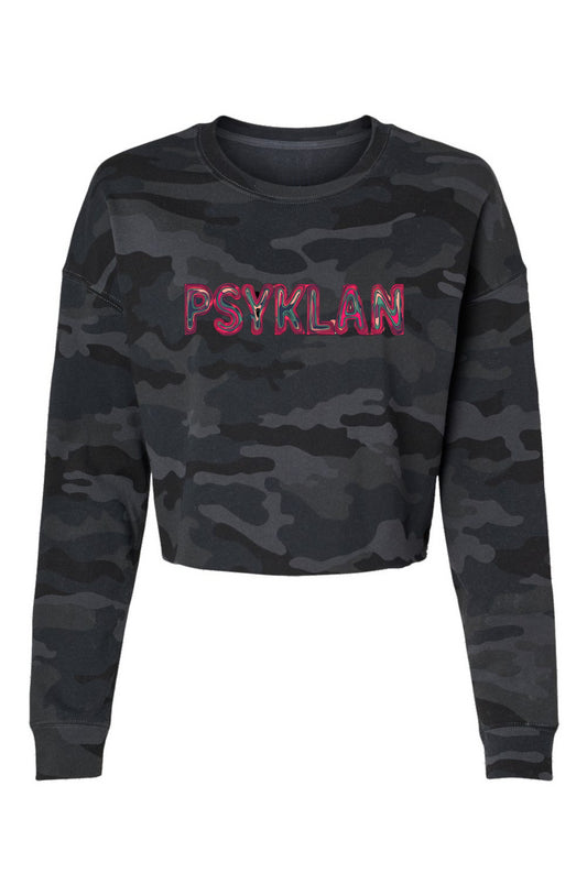 Psy Lightweight Camo Cropped Crew