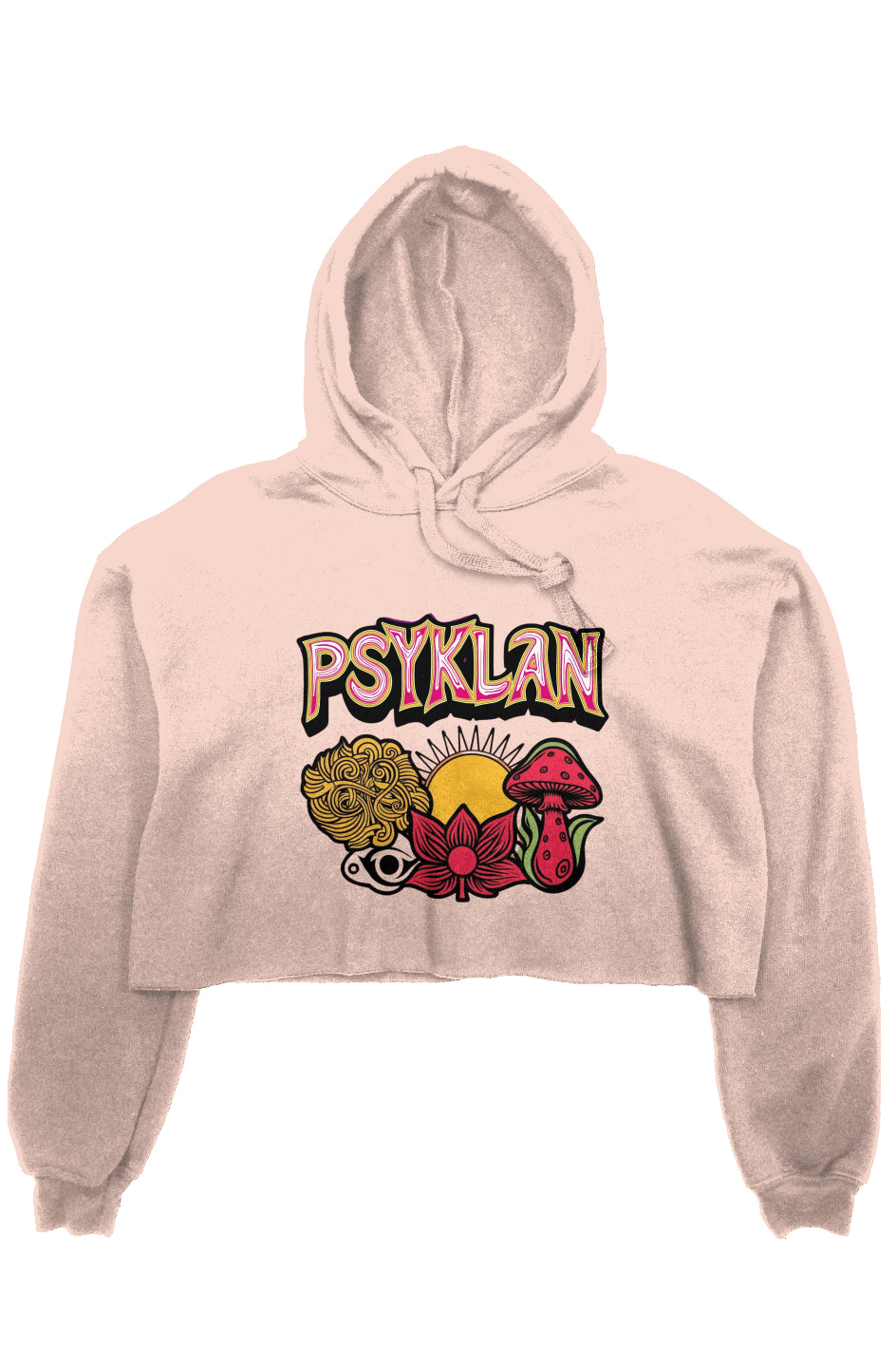 PSY Crop Fleece Hoodie