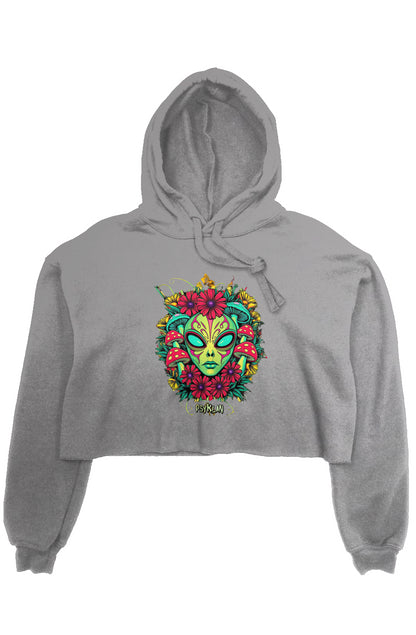 PSY Alien Crop Fleece Hoodie