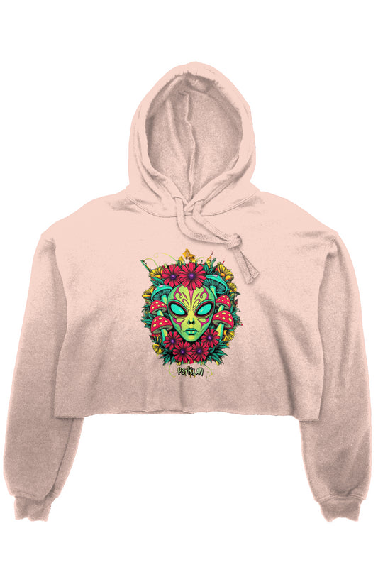PSY Alien Crop Fleece Hoodie